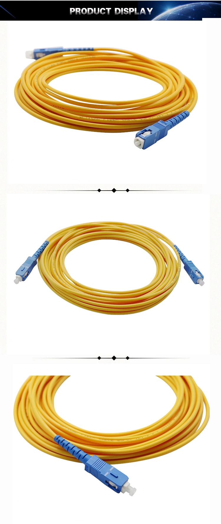 FTTH Solution Communication Cable Sc Upc APC Sm Sx Fiber Optic Patch Cord