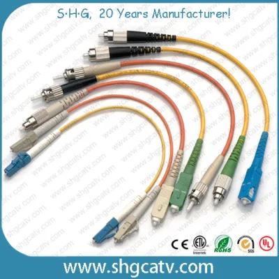 Hot Sale prix d'usine de haute qualité Ce RoHS approuvé cordon de raccordement à fibre optique monomode avec connecteur Sc FC LC