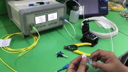 Ensemble de connecteur de fibre optique simplex monomode Sc